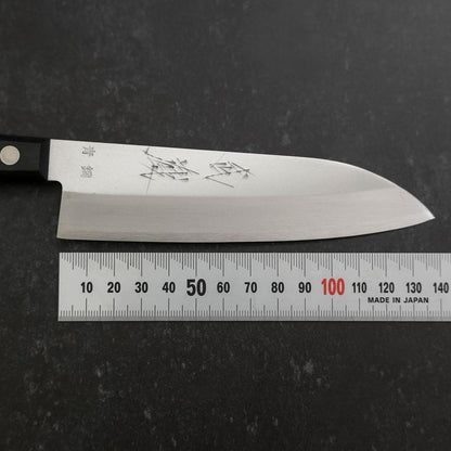 Santoku Blue Steel #2 Polished Western Handle 135mm