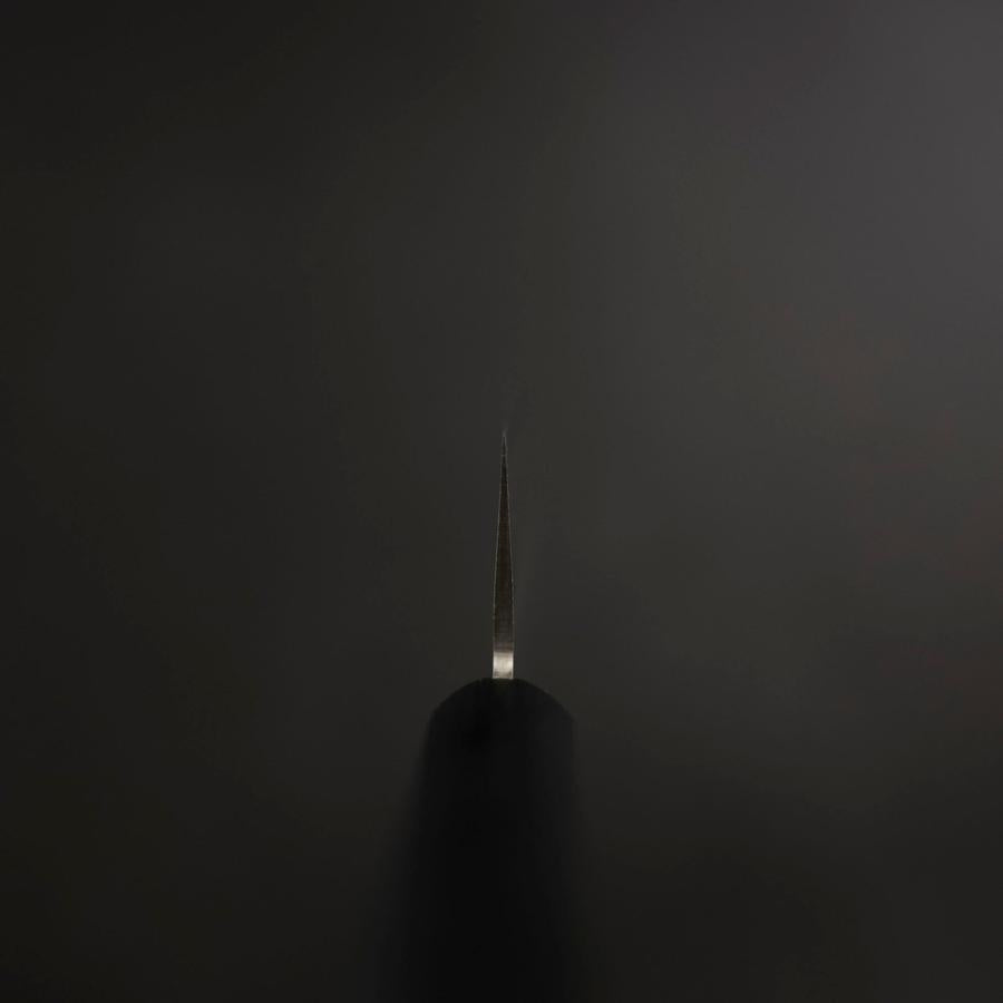 Santoku Blue Steel #2 Polished Western Handle 165mm