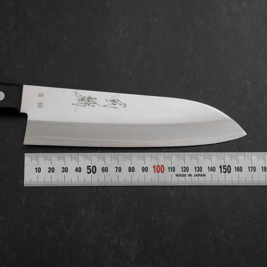 Santoku Blue Steel #2 Polished Western Handle 165mm