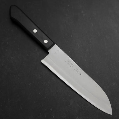 Santoku Blue Steel #2 Polished Western Handle 165mm