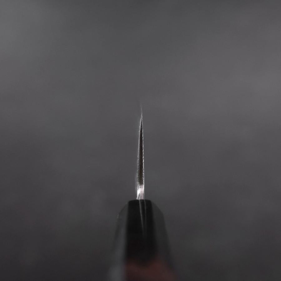Santoku Blue Steel #2 Suminagashi Buffalo Ebony Handle 170mm