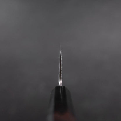 Santoku Blue Steel #2 Suminagashi Buffalo Ebony Handle 170mm