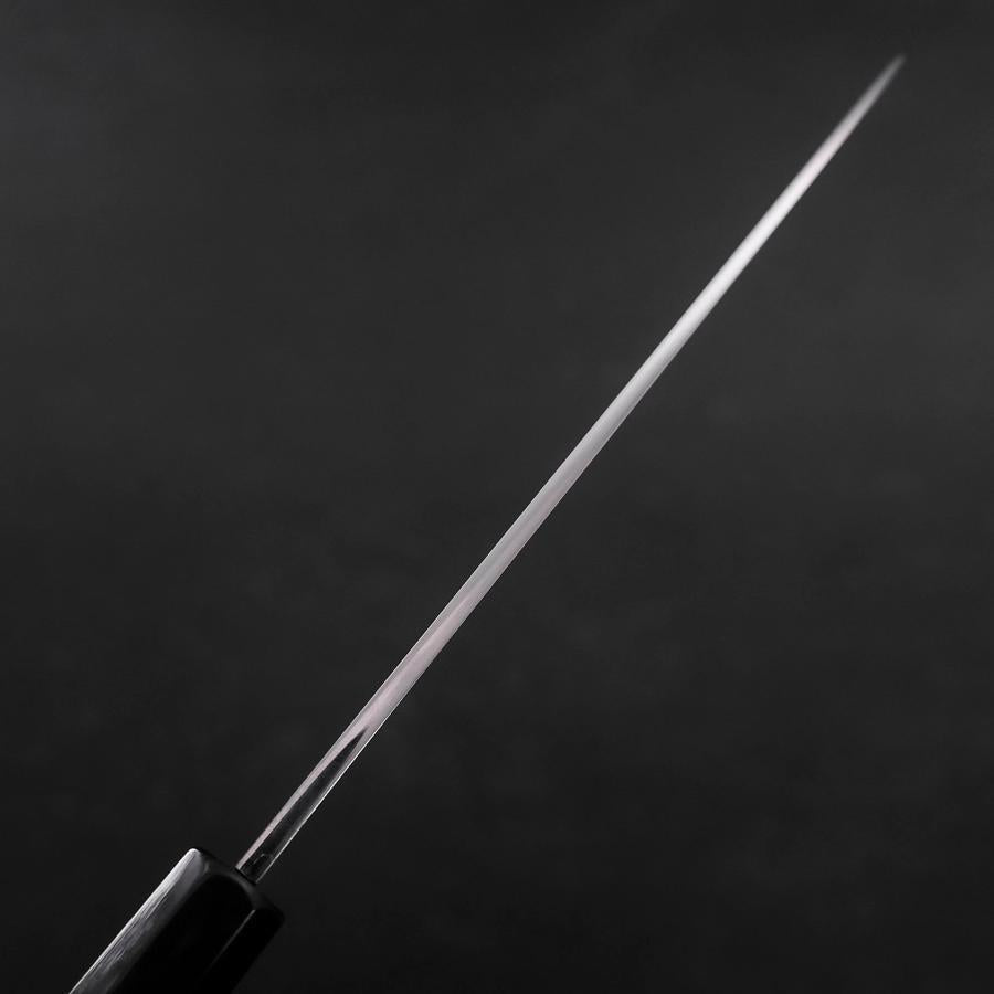 Santoku Blue Steel #2 Suminagashi Buffalo Ebony Handle 170mm