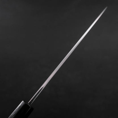 Santoku Blue Steel #2 Suminagashi Buffalo Ebony Handle 170mm