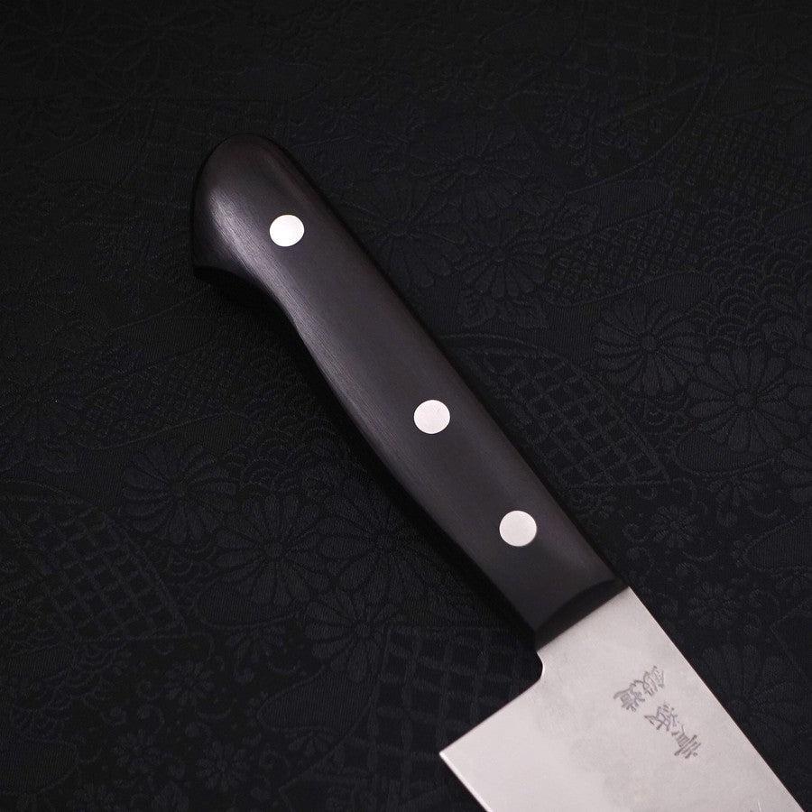 Santoku Blue Steel #2 Tsuchime Stainless Clad Western Handle 170mm
