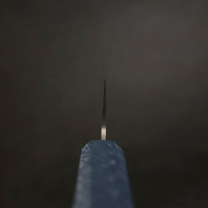 Santoku Chromax Polished Blue Urushi Handle 170mm