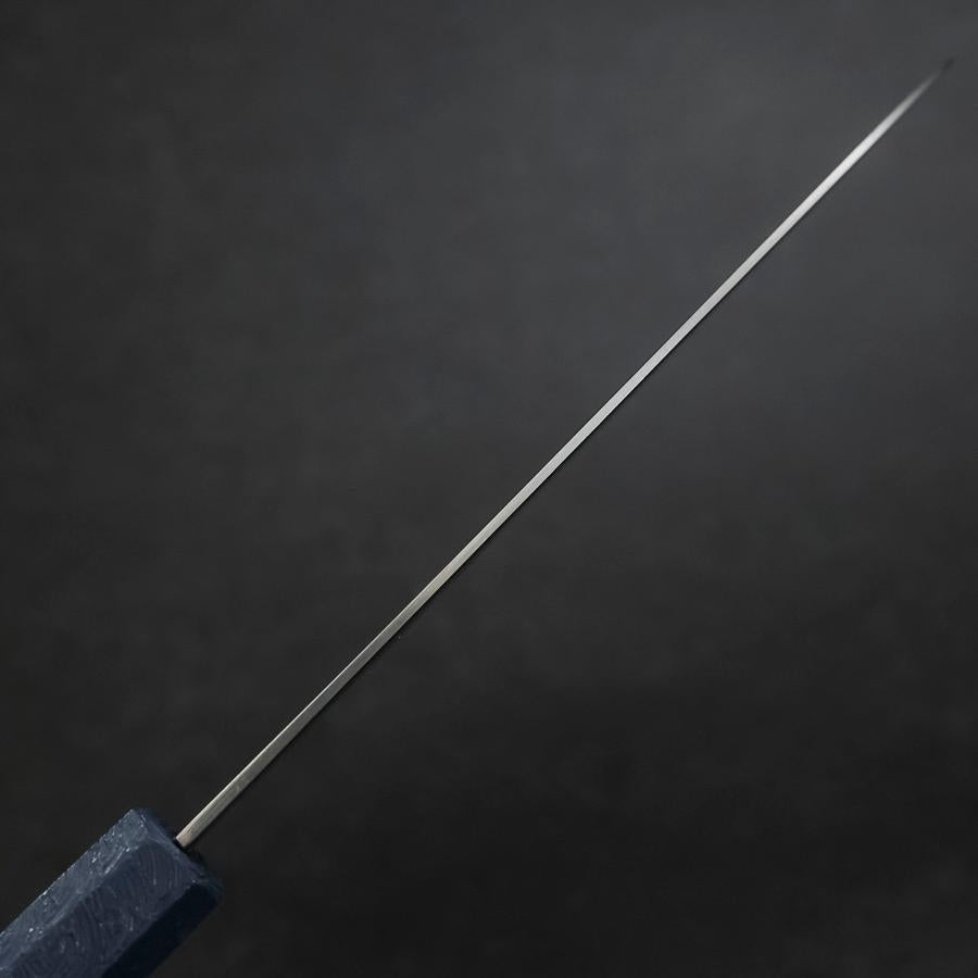 Santoku Chromax Polished Blue Urushi Handle 170mm