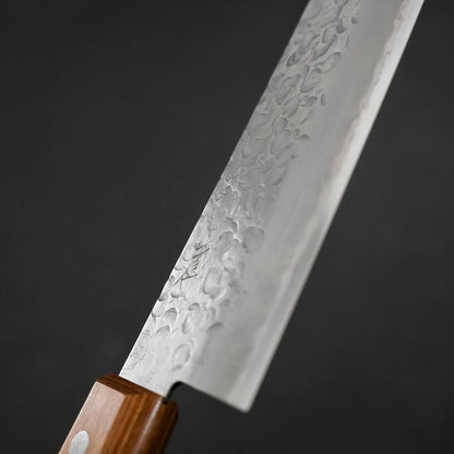 Santoku Chromax Tsuchime Brown Western Handle 165mm