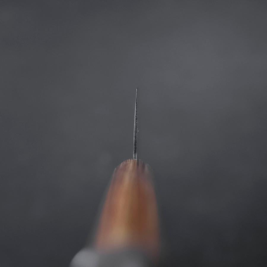 Santoku Chromax Tsuchime Brown Western Handle 165mm