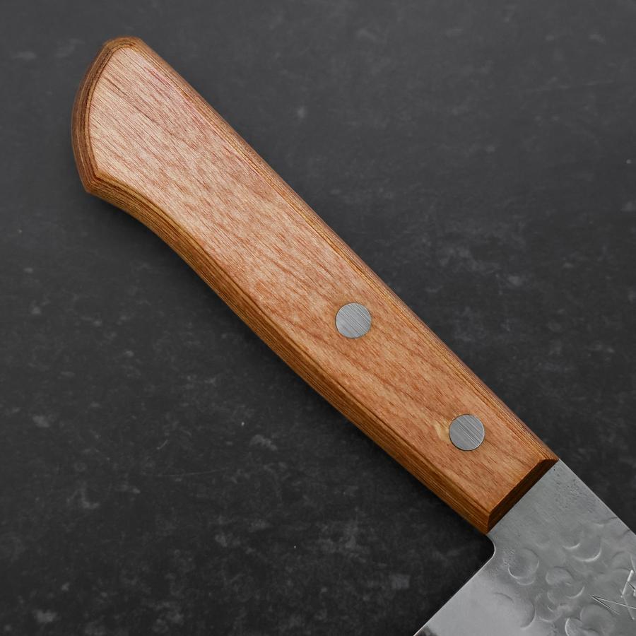Santoku Chromax Tsuchime Brown Western Handle 165mm