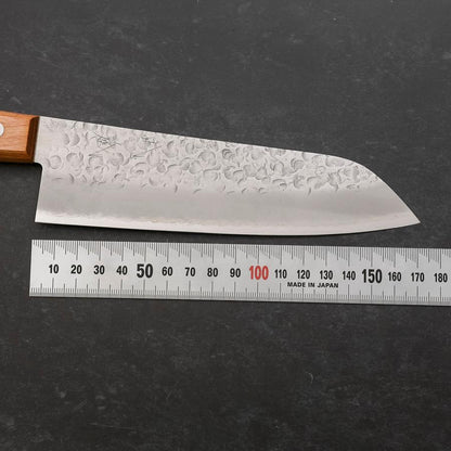Santoku Chromax Tsuchime Brown Western Handle 165mm