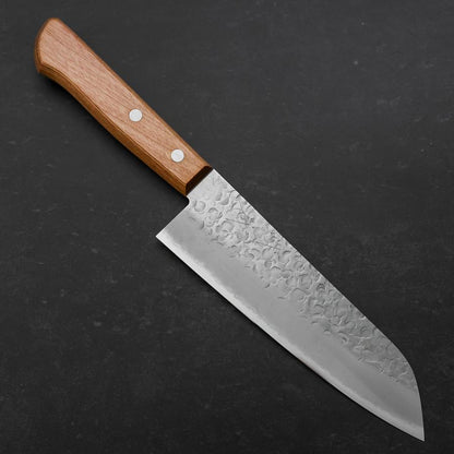 Santoku Chromax Tsuchime Brown Western Handle 165mm