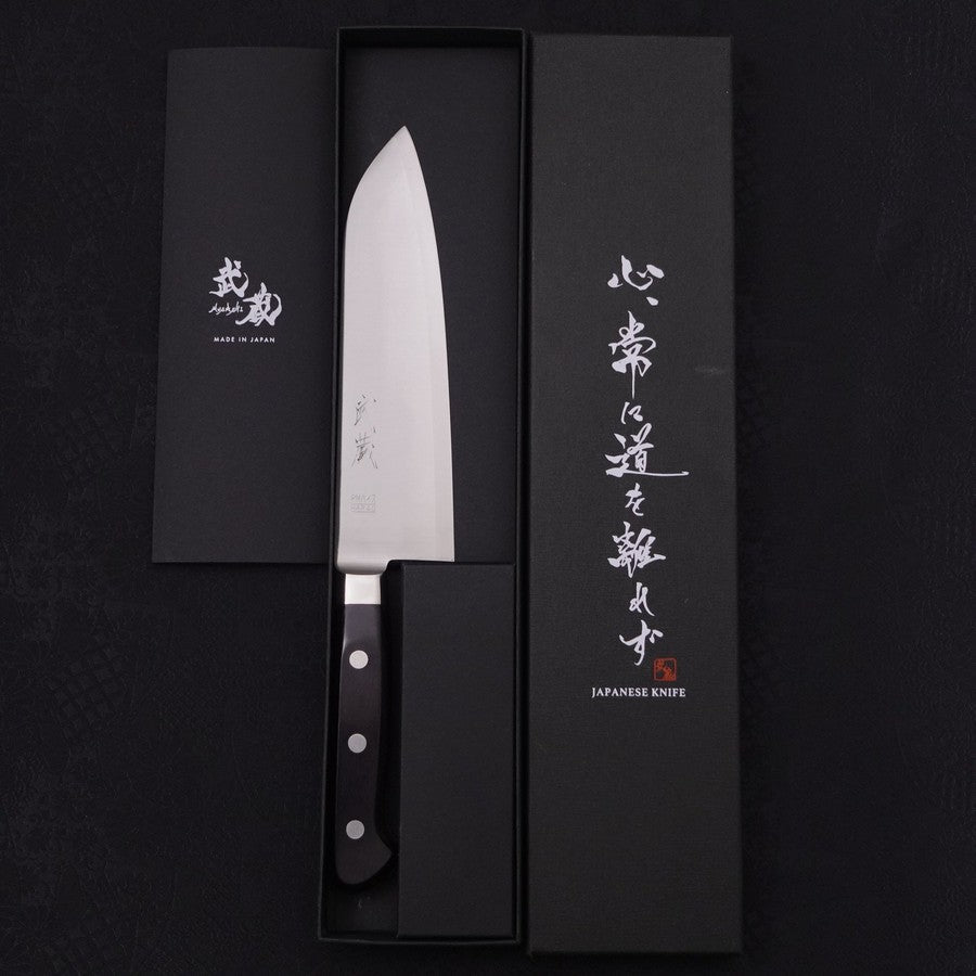 Santoku HAP-40 Polished Western Handle 170mm