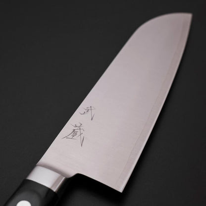 Santoku Molybdenum Polished Western Black Handle 175mm