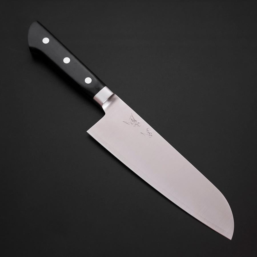 Santoku Molybdenum Polished Western Black Handle 175mm