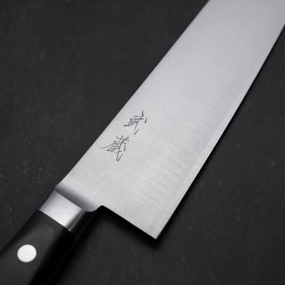 Santoku Molybdenum Polished Western Black Handle 180mm
