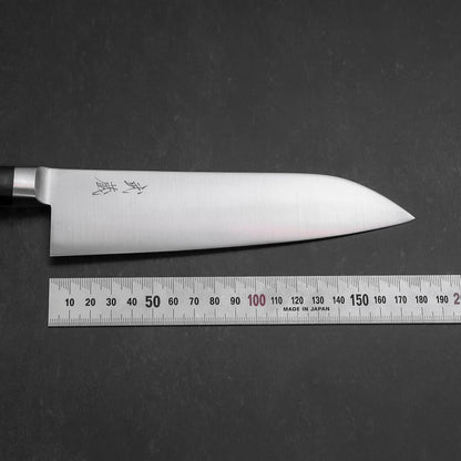 Santoku Molybdenum Polished Western Black Handle 180mm