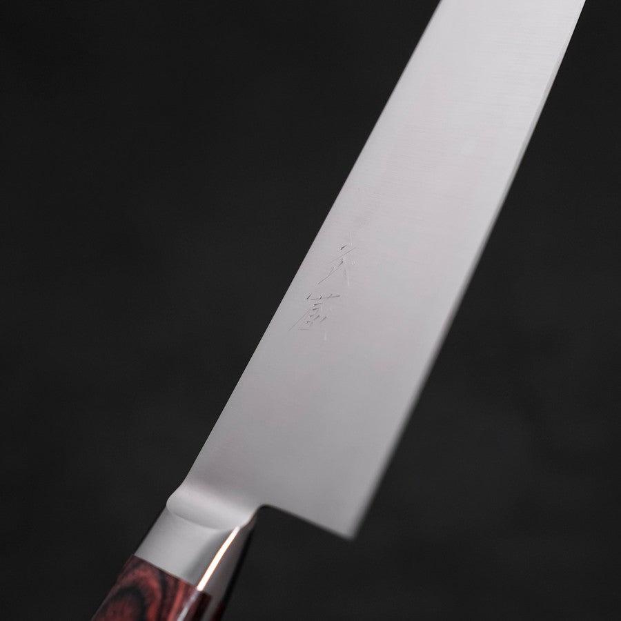 Santoku Molybdenum Polished Western Mahogany Handle 180mm