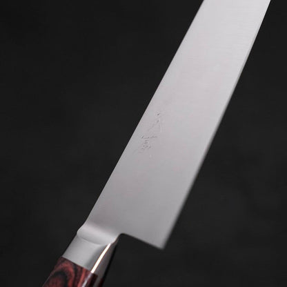 Santoku Molybdenum Polished Western Mahogany Handle 180mm