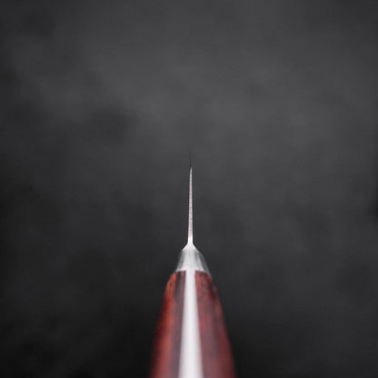 Santoku Molybdenum Polished Western Mahogany Handle 180mm