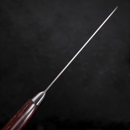 Santoku Molybdenum Polished Western Mahogany Handle 180mm