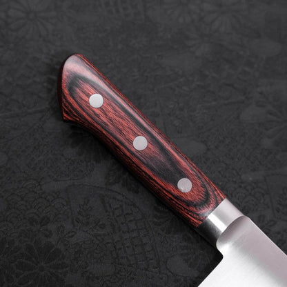 Santoku Molybdenum Polished Western Mahogany Handle 180mm