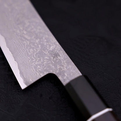 Santoku SG-2 Damascus Buffalo Ebony Handle 165mm