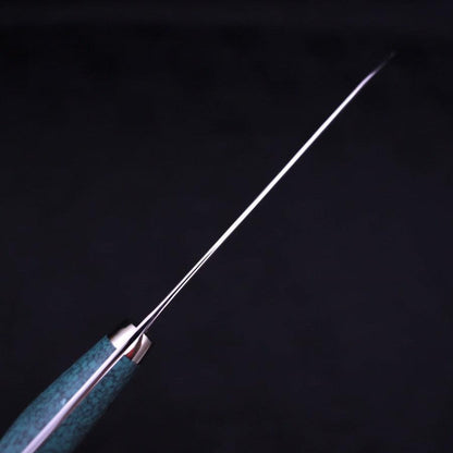 Santoku SG-2 Damascus Turquoise Green Handle 170mm