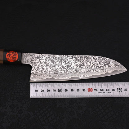 Santoku SG-2 Damascus Walnut Handle 165mm