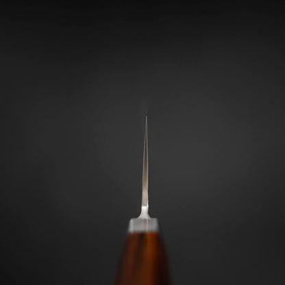 Santoku SG-2 Mirror Tsuchime Damascus Octagonal Mahogany Handle 180mm