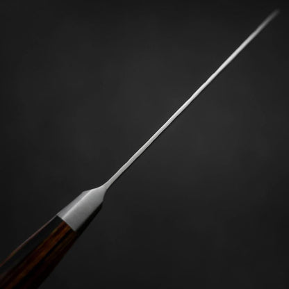 Santoku SG-2 Mirror Tsuchime Damascus Octagonal Mahogany Handle 180mm