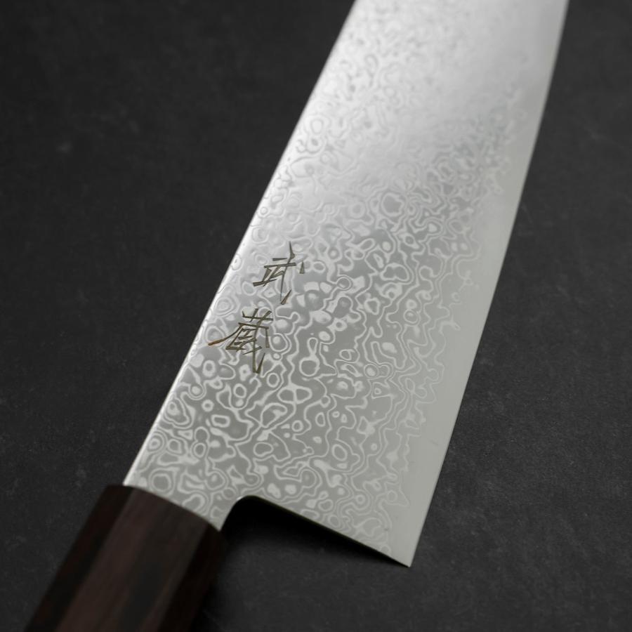 Santoku SG-2 Nickel Damascus Ebony Handle 180mm