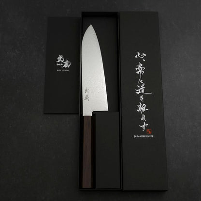 Santoku SG-2 Nickel Damascus Ebony Handle 180mm