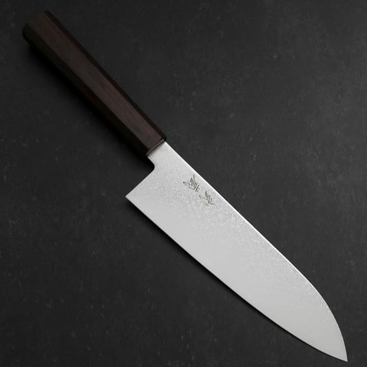 Santoku SG-2 Nickel Damascus Ebony Handle 180mm