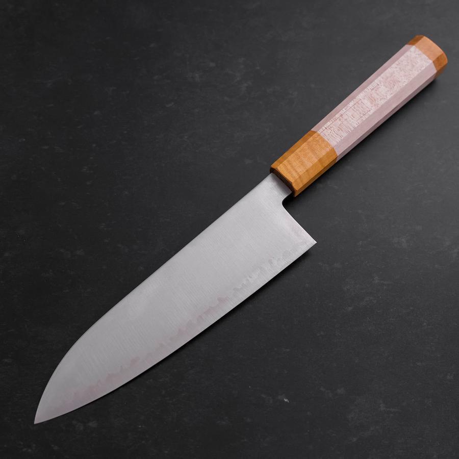 Santoku SG-2 Polished Yellow Maple Handle 180mm