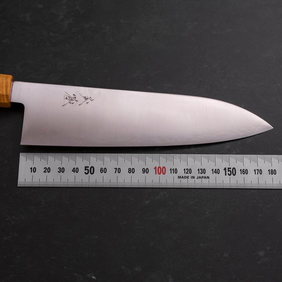 Santoku SG-2 Polished Yellow Maple Handle 180mm