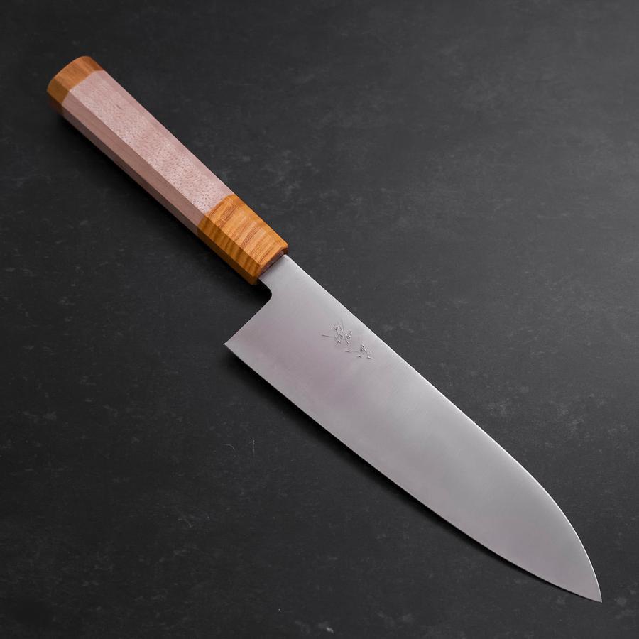 Santoku SG-2 Polished Yellow Maple Handle 180mm