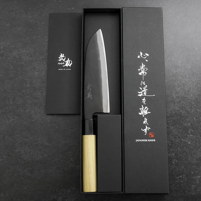 Santoku SK Steel Kurouchi Magnolia Handle 165mm