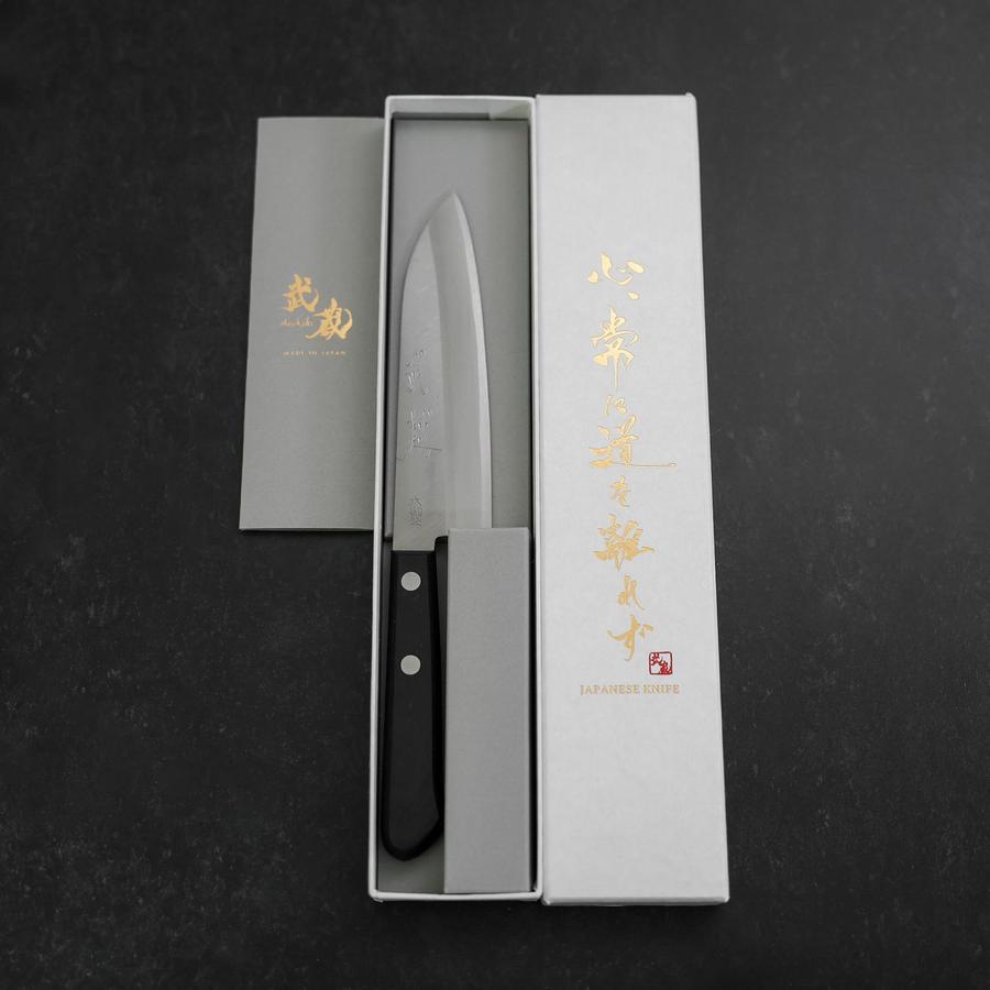 Santoku SK Steel Polished Western Black Handle 135mm