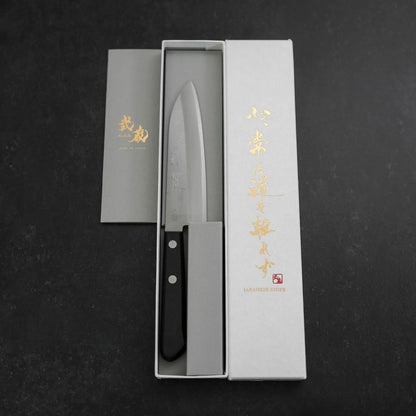 Santoku SK Steel Polished Western Black Handle 135mm