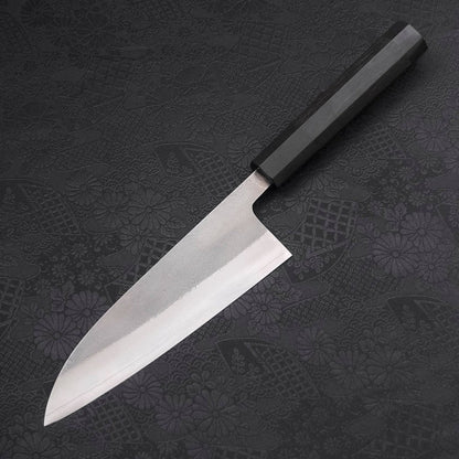 Santoku SKD11 Nashiji Ebony Handle 165mm