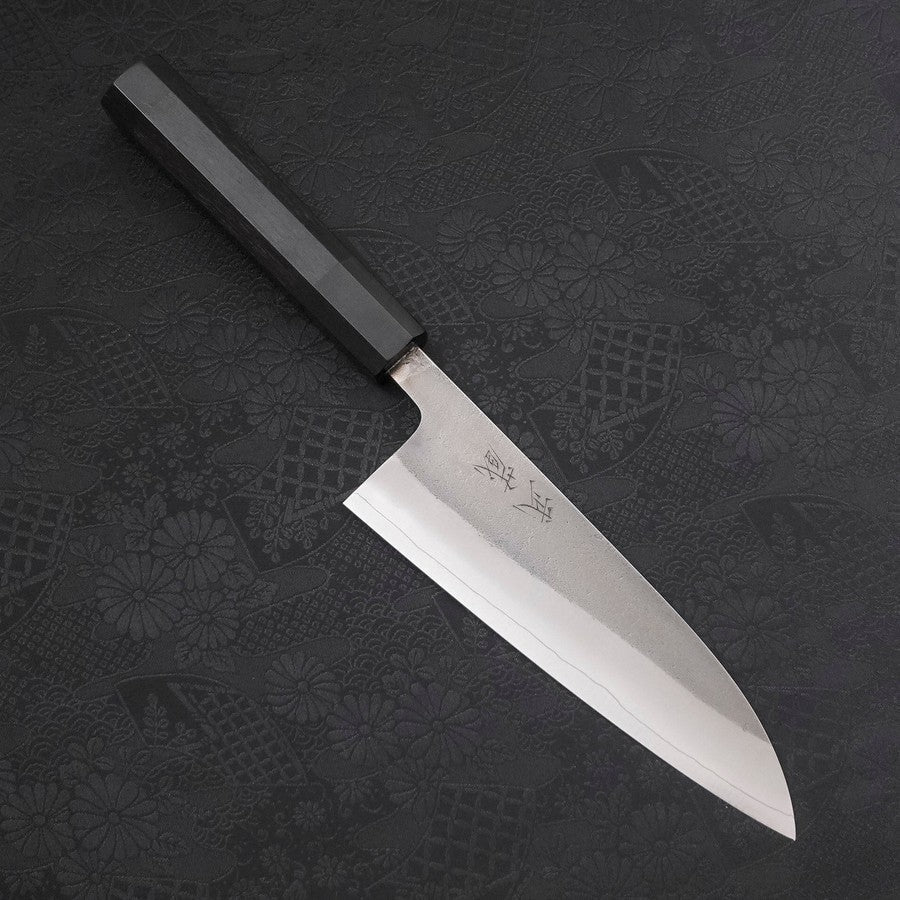 Santoku SKD11 Nashiji Ebony Handle 165mm