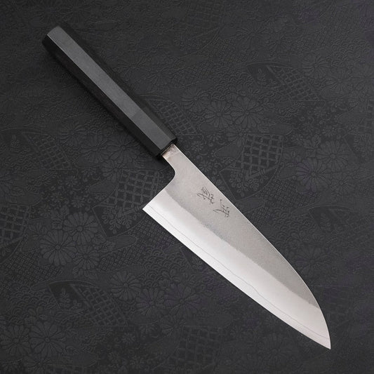 Santoku SKD11 Nashiji Ebony Handle 165mm