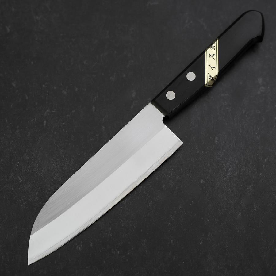 Santoku SKD12 Polished Western Black Handle 140mm