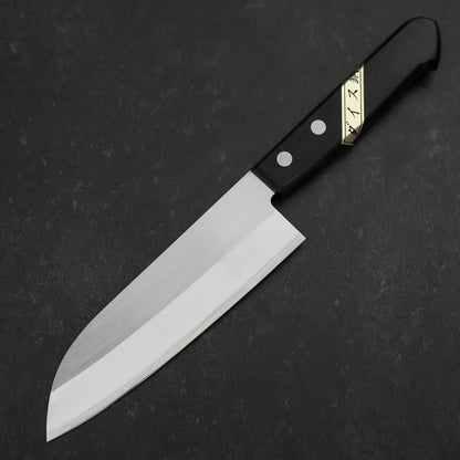 Santoku SKD12 Polished Western Black Handle 140mm