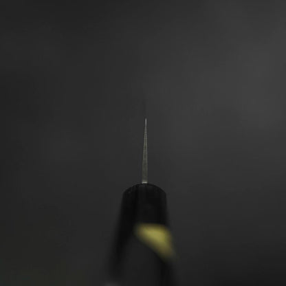 Santoku SKD12 Polished Western Black Handle 140mm