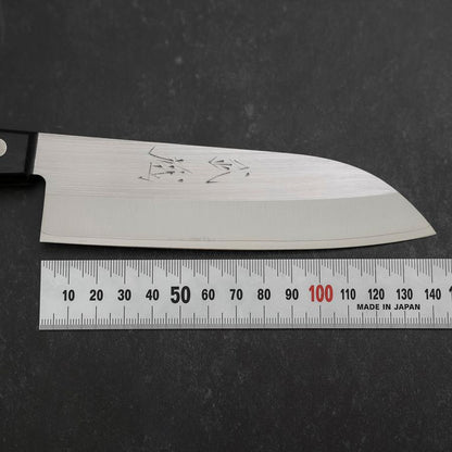 Santoku SKD12 Polished Western Black Handle 140mm