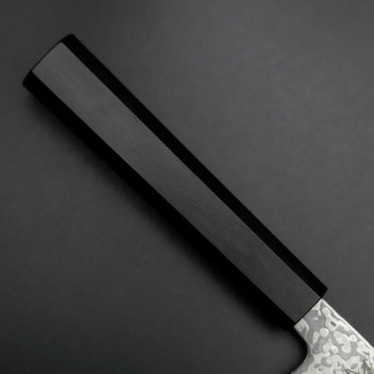 Santoku SLD Black Damascus Ebony Handle 170mm-[Musashi]-[Japanese-Kitchen-Knives]