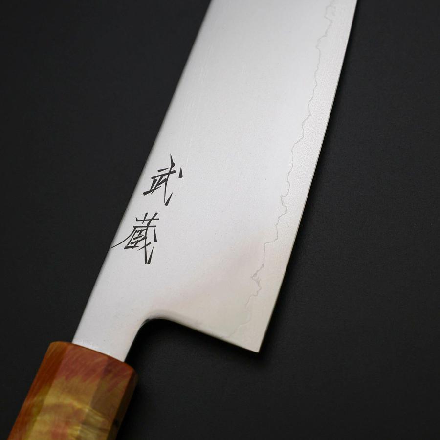 Santoku SLD Mirror Sunset Orange Handle 170mm