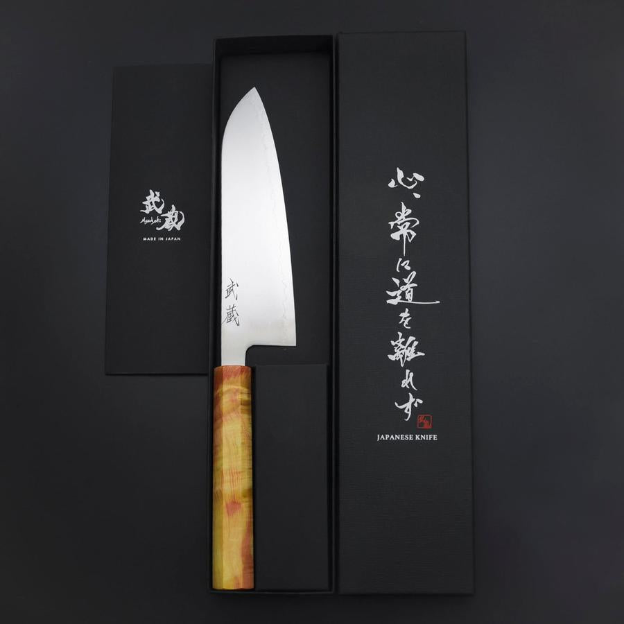 Santoku SLD Mirror Sunset Orange Handle 170mm
